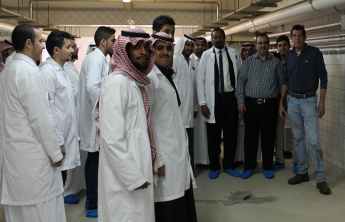 Students of College of Business Administration visit Almarai Farms and Factory in Al-Kharj 